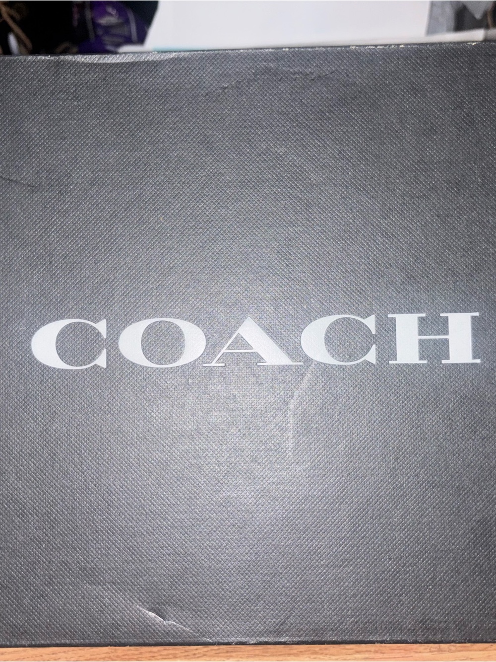 Coach Black Box with White COACH Logo